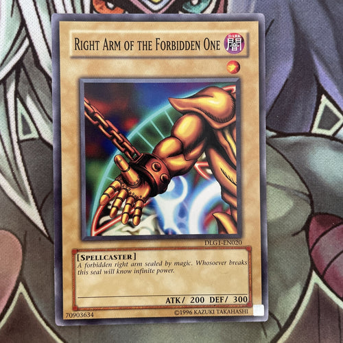 DLG1-EN020 Right Arm Of The Forbidden One Common UNL Edition NM Yugioh