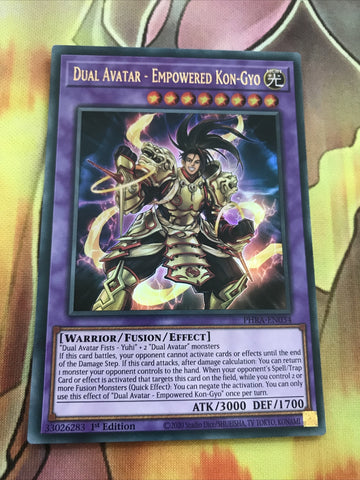 PHRA-EN034 Dual Avatar - Empowered Kon-Gyo Ultra Rare 1st Edition Mint YuGiOh Ca