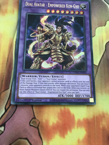 PHRA-EN034 Dual Avatar - Empowered Kon-Gyo Ultra Rare 1st Edition Mint YuGiOh Ca (back)