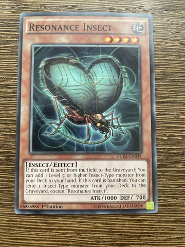 DUEA-EN039 Resonance Insect Common 1st Edition Mint Yugioh! Card