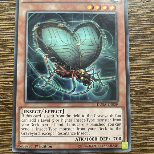 DUEA-EN039 Resonance Insect Common 1st Edition Mint Yugioh! Card