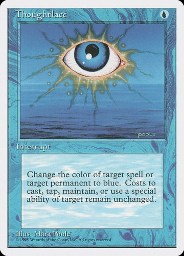 Thoughtlace - Fourth Edition Excellent Magic MTG