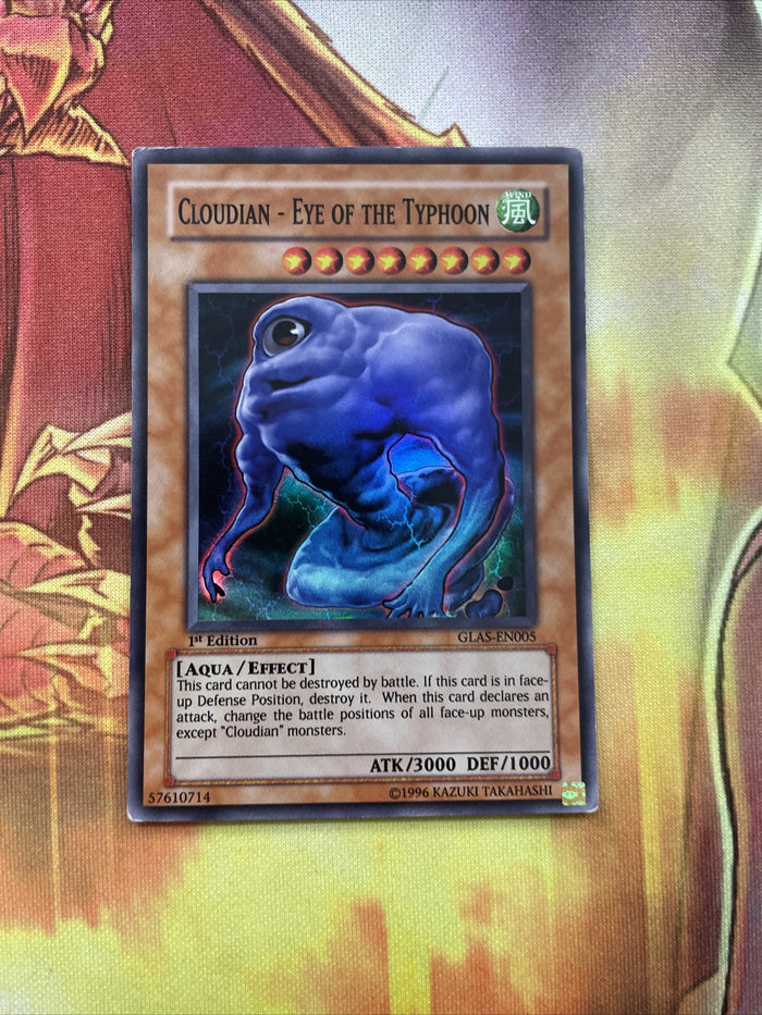 GLAS-EN005 Cloudian - Eye of the Typhoon - Super Rare - 1st Edition - YuGiOh