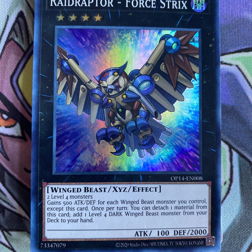 OP14-EN008 Raidraptor - Force Strix Super Rare Near Mint Yugioh Card
