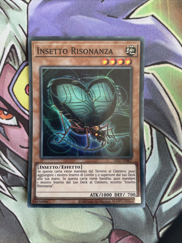 OP17-IT007 Resonance Insect Super Rare ITALIAN Unl Edition NM Yugioh Card