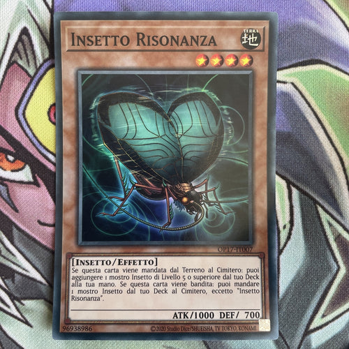 OP17-IT007 Resonance Insect Super Rare ITALIAN Unl Edition NM Yugioh Card