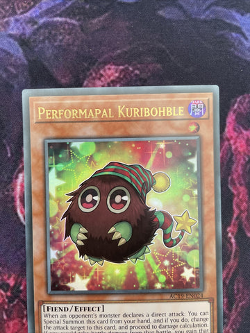 AC19-EN024 Yugioh Ultra Rare Performapal Kuribohble 1st Edition (NM) (back)