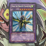 LOB-E102 Gaia The Dragon Champion Secret Rare UNL Edition NM Yugioh Card