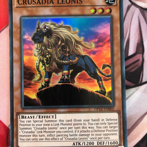 OP12-EN005 Crusadia Leonis Super Rare Mint Condition OTS 12 Yugioh