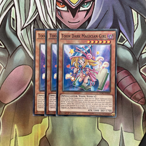 DPBC-EN044 x3 Toon Dark Magician Girl Common Excellent Condition Yugioh