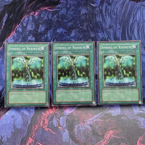 LOD 076 Yugioh | Spring Of Rebirth × 3 | Common