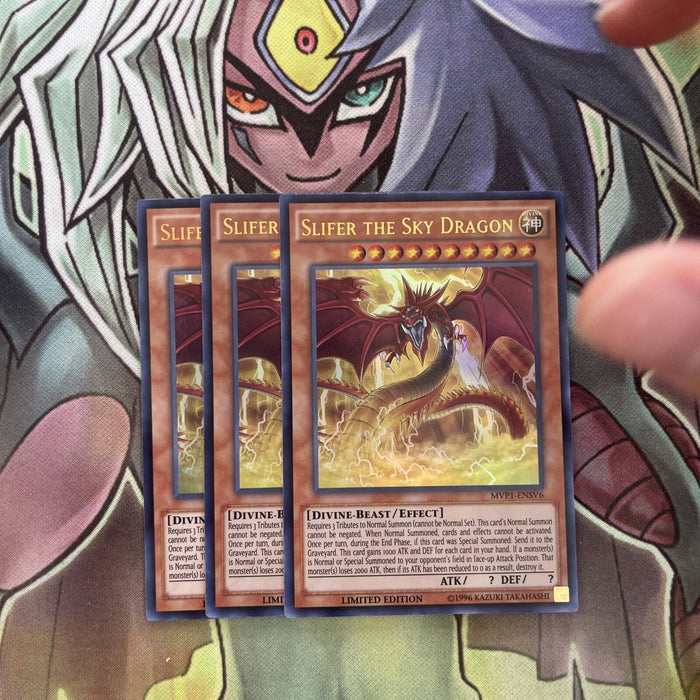 MVP1-ENSV6 x3 Slifer the Sky Dragon Ultra Rare Excellent Conditon Yugioh