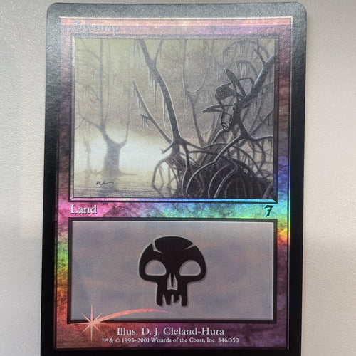 Swamp FOIL SHIFT - Seventh Edition Excellent Magic MTG