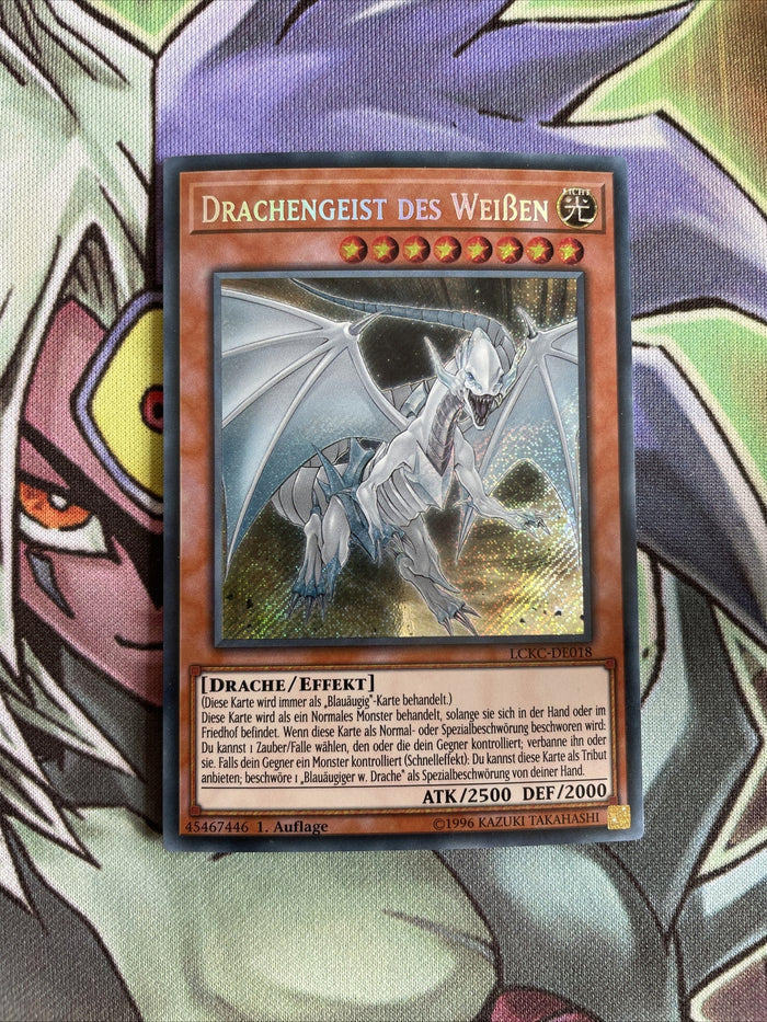 LCKC-EN018 Dragon Spirit Of White Secret Rare 1st Ed GERMAN NM Yugioh Card