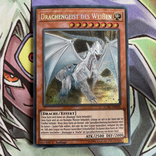 LCKC-EN018 Dragon Spirit Of White Secret Rare 1st Ed GERMAN NM Yugioh Card