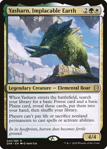 Yasharn, Implacable Earth Zendikar Rising Excellent Magic MTG