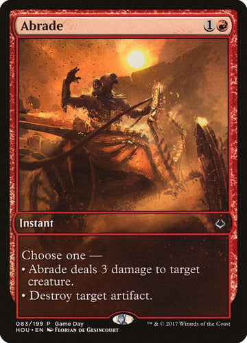 Abrade - Hour Of Devastation Promos Excellent Magic MTG