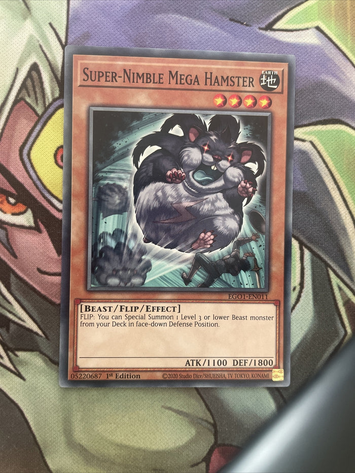 EGO1-EN011 Simple-Nimble Mega Hamster Common 1st Edition NM Yugioh Card