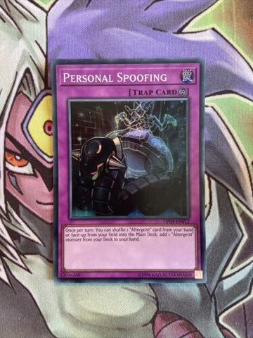OP09-EN012 Personal Spoofing Super Rare Unlimited Edition NM Yugioh Card