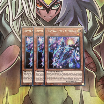 MP21-EN240 x3 Drytron Zeta Aldhibah Secret Rare Excellent Conditon Yugioh