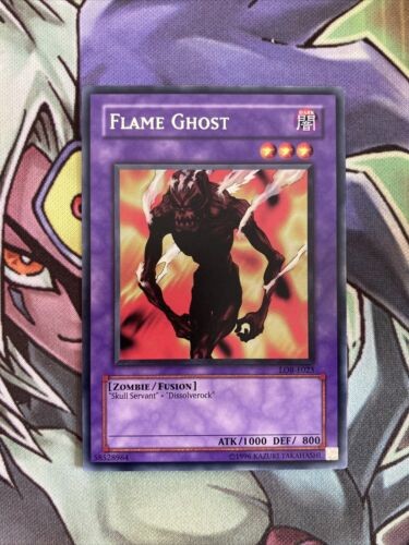 LOB-E023 Flame Ghost Rare Unlimited Edition NM Yugioh Card