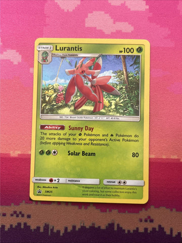 Pokemon Card Lurantis SM25 Cosmo Holo NM