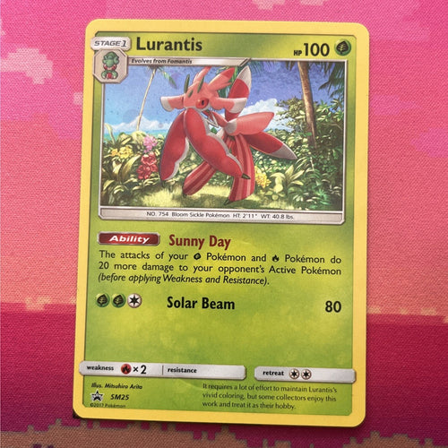 Pokemon Card Lurantis SM25 Cosmo Holo NM