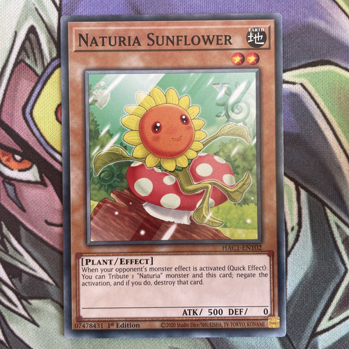 HAC1-EN102 Naturia Sunflower Common 1st Edition NM Yugioh Card