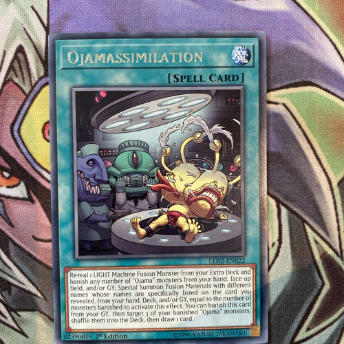 LED2-EN022 Ojamassimilation Rare 1st Edition NM Yugioh Card