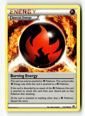 Pokemon Card Burning Energy LP XY - BREAKthrough 151/162