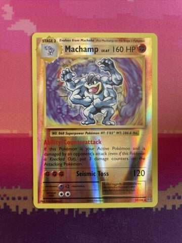 Pokemon Card Machamp Evolutions Reverse Holo Rare 59/108 Near Mint