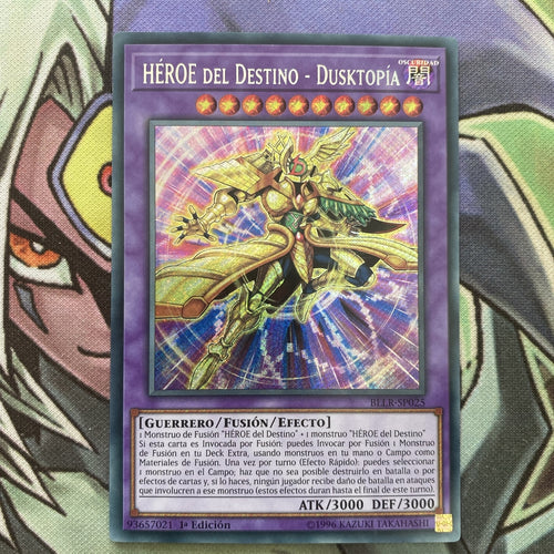 BLLR-EN025 Destiny HERO - Dusktopia Secret Rare Spanish 1st Ed NM Yugioh Card