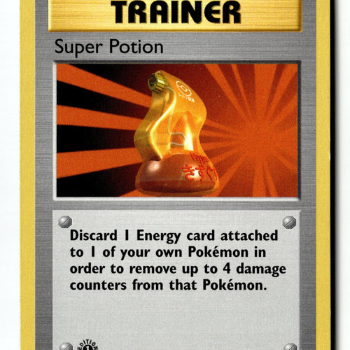 Pokemon Card Super Potion 1st Edition LP Base Set (Shadowless) 090/102