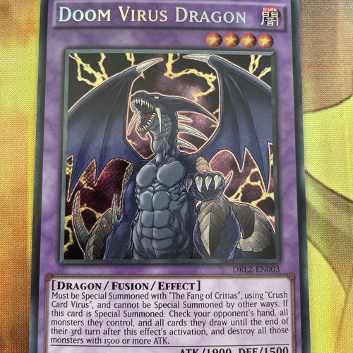 DRL2-EN003 Doom Virus Dragon - 1st Edition - Secret - Yugioh