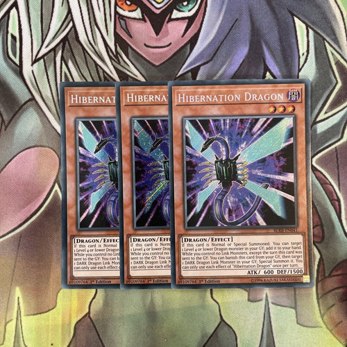 BLRR-EN041 x3 Hibernation Dragon Secret Rare Excellent Condition Yugioh