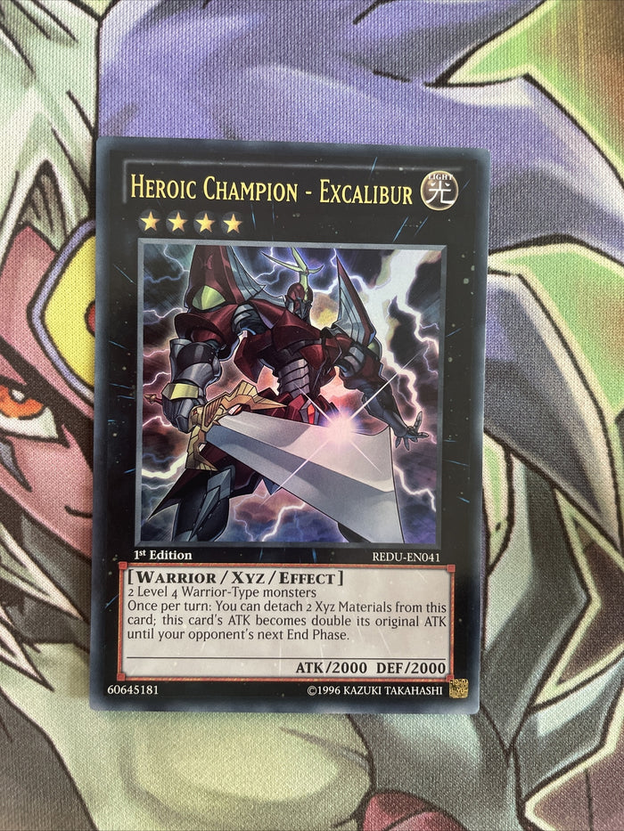 REDU-EN041 Heroic Champion - Excalibur Ultra Rare 1st Edition NM Yugioh Card