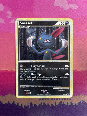 Pokemon Card Sneasel Undaunted Common 68/90 NM