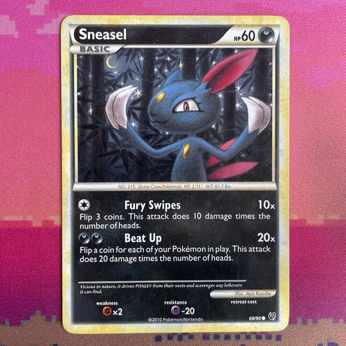 Pokemon Card Sneasel Undaunted Common 68/90 NM