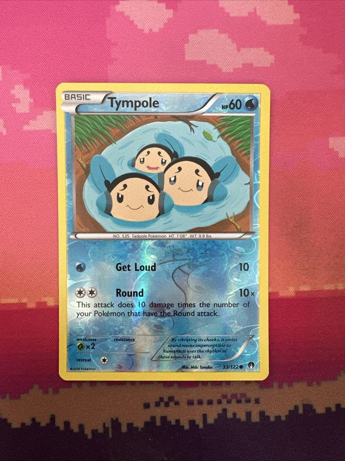 Pokemon Card Tympole Breakpoint Reverse Holo 33/122 Near Mint