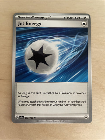 190/193 Jet Energy :  Paldea Evolved Pokemon Trading Card Game