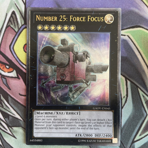 GAOV-EN045 Number 25: Force Focus Ultimate Rare Unlimited Edition NM Yugioh