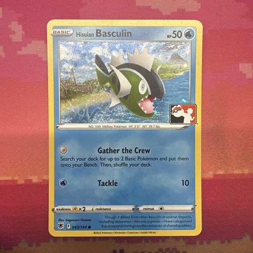 Pokemon Card Hisuan Basculin Prize Pack Cosmo Holo 043/189 Near Mint