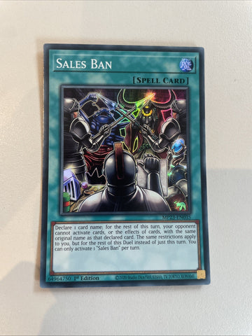 MP23-EN035 Sales Ban Super Rare NEAR MINT 1st Edition Yugioh