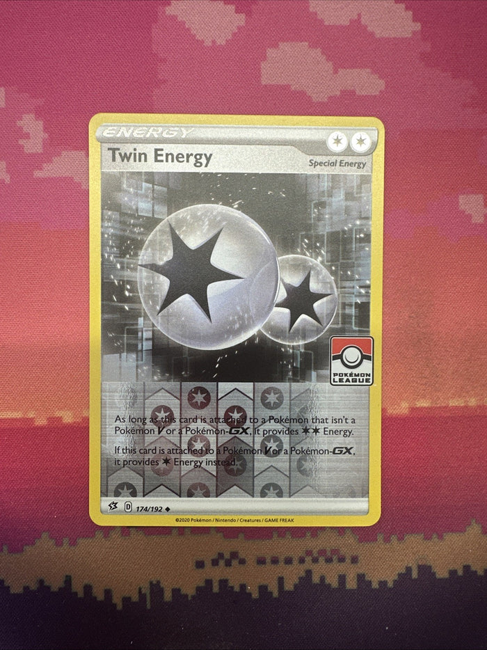 Pokemon Card Twin Energy Pokemon League Reverse Holo 174/192 NM