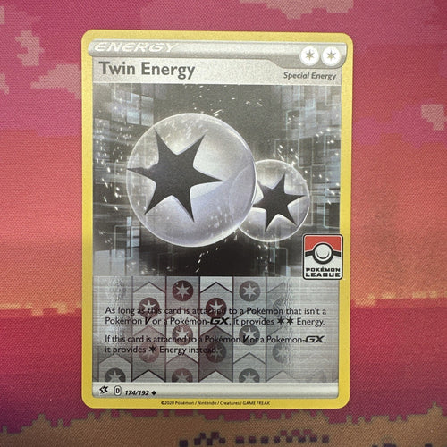 Pokemon Card Twin Energy Pokemon League Reverse Holo 174/192 NM