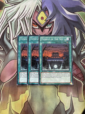 SDWA-EN031 x3 Temple of the Six Common Excellent Condition Yugioh