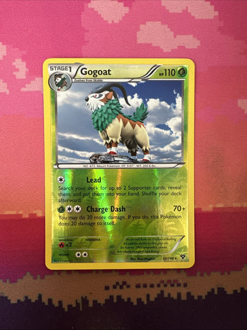 Pokemon Card Gogoat XY Base Set Reverse Holo Rare 19/146 Near Mint