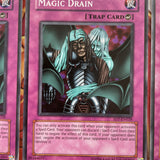 SD7-EN028 x3 Magic Drain Common Yugioh Card