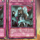SD7-EN028 x3 Magic Drain Common Yugioh Card