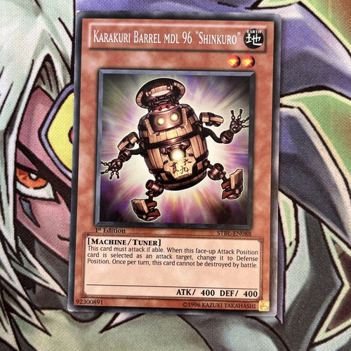STBL-EN088 Karakuri Barrel MDL 96 Shinkuro Rare 1st Edition NM Yugioh Card